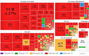 Tâm lý bi quan bao trùm, VN-Index bốc hơi gần 28 điểm