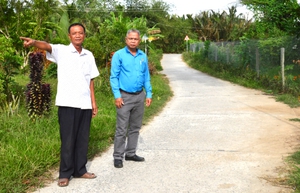 Đường nông thôn mới của một xã ở Trà Vinh sạch, đẹp, cứng, hội viên, nông dân đóng góp 12 tỷ