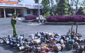 Tiền Giang: Cảnh sát bắt tạm giam 5 nghi phạm trộm 63 mô-tơ, máy bơm nước của nhà vườn