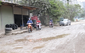 Cận cảnh con đường &quot;đau khổ” ở quận Hoàng Mai (Hà Nội)