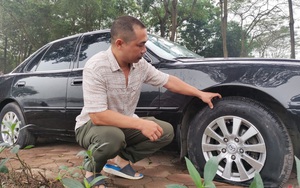 Video: Chủ xe ô tô bị chọc thủng lốp ở Linh Đàm &quot;nhẩm&quot; thiệt hại, mong cơ quan điều tra sớm làm rõ