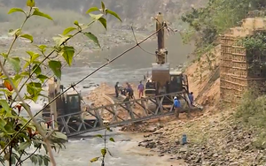 Lai Châu: Sập cầu tạm phục vụ thi công thủy điện, 4 người thương vong