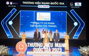 FVG Travel được vinh danh giải thưởng Thương hiệu mạnh quốc gia 2023