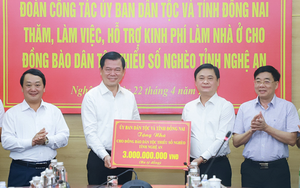 Đồng Nai hỗ trợ Nghệ An 4 tỷ đồng để xây nhà cho đồng bào dân tộc thiểu số, khắc phục hậu quả thiên tai