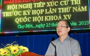 Tiếp xúc cử tri huyện Chợ Mới của An Giang, Chủ tịch Hội NDVN lắng nghe nông dân chia sẻ nhiều khó khăn
