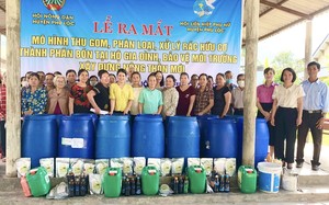 TT-Huế: Hội Nông dân ra mắt mô hình xử lý rác hữu cơ thành phân bón tại hộ gia đình