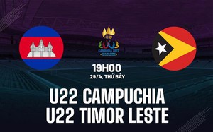 Link xem trực tiếp U22 Campuchia vs U22 Timor Leste (19h00, bảng A)