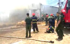 Bạc Liêu: Gần 100 cảnh sát và người dân mất nhiều giờ dập đám cháy kho rơm