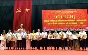 Giai đoạn 2021 - 2023, Hội Nông dân TP Thanh Hoá có 9.703 hộ gia đình nông dân sản xuất, kinh doanh giỏi