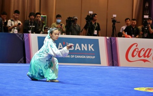 Ngắm thân pháp tuyệt đẹp của nữ VĐV wushu 18 tuổi lần đầu dự SEA Games