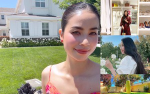 Biệt thự "khủng" của Hoa hậu Phạm Hương phủ đầy hoa hồng, vườn cây xanh mướt quanh năm