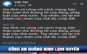 Làm rõ thông tin xuyên tạc: Công an Quảng Ninh cưỡng chế đất của dân khi chưa có quyết định