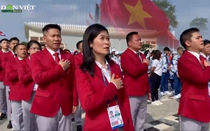 Video: Đoàn thể thao Việt Nam dự lễ thượng cờ, sẵn sàng tranh tài với mục tiêu cao nhất tại SEA Games 32