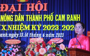 Khánh Hòa: Đại hội đại biểu Hội Nông dân TP Cam Ranh, bà Dương Nữ Duy Hiền tái đắc cử Chủ tịch