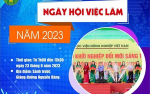 5.700 sinh viên tham gia Ngày hội việc làm năm 2023 của Học viện Nông nghiệp Việt Nam