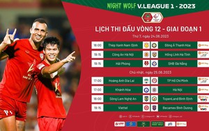 Lịch phát sóng trực tiếp vòng 12 V.League 2023: Tâm điểm Nam Định vs Thanh Hoá