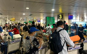 Vào hè, lượng khách qua sân bay Tân Sơn Nhất tăng đột biến