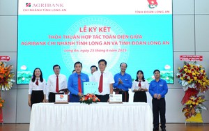 Agribank Chi nhánh tỉnh Long An ký kết thỏa thuận hợp tác toàn diện với Tỉnh đoàn Long An