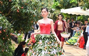 Clip: Vải thiều Bắc Giang vào thiết kế thời trang độc lạ được hàng loạt siêu mẫu trình diễn