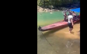 Lào Cai: Một du khách may mắn được cứu sống khi đuối nước ở Hang Tiên