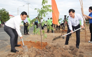 Phát động trồng cây trên những tuyến đường nông thôn kiểu mẫu ở Cần Thơ và Kiên Giang 