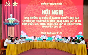 Quận Thanh Xuân: Hoàn thành diễn tập khu vực phòng thủ quận năm 2023