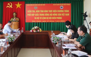 Đoàn công tác của Trung ương Hội NDVN làm việc với Bộ đội Biên phòng tỉnh Bình Thuận