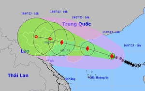 Bão số 1 tiếp tục mạnh lên, di chuyển rất nhanh với sức gió ở vùng gần tâm bão giật cấp 14