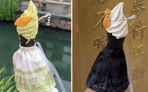 Độc lạ: Những ly kem "mặc váy" khiến thực khách phấn khích
