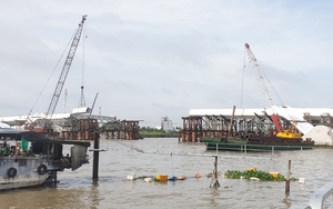 Nhà thầu lại xin gia hạn thời gian hoàn thành cầu Trần Hoàng Na bắc qua sông Cần Thơ