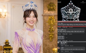 Vương miện Miss World Vietnam 2023 giá bao nhiêu khi bị chê &quot;xấu hơn bản của Hoa hậu Mai Phương&quot;?