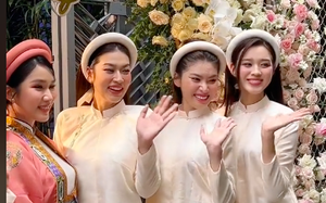 Đám cưới Á hậu Phương Anh xuất hiện 2 Hoa hậu xinh đẹp, lôi cuốn trong dàn phù dâu