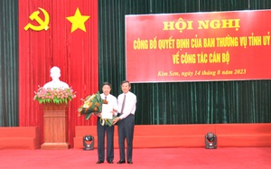Chánh án TAND tỉnh Ninh Bình được điều động làm Bí thư Huyện ủy Kim Sơn