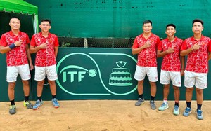 Quần vợt Việt Nam giành vé đấu play-off tại Davis Cup nhóm II thế giới năm 2024