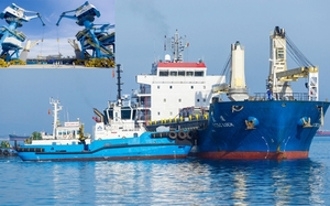 Cảng tổng hợp container 3.700 tỷ ở KKT Dung Quất đón tàu thương mại đầu tiên