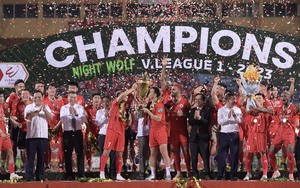 Chùm ảnh CLB CAHN nâng cao chức vô địch V.League 2023
