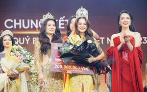 Người đẹp 38 tuổi, nhiều năm mắc bệnh trầm cảm đăng quang Hoa hậu Quý bà Hòa bình Việt Nam 2023 