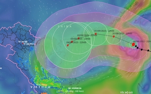 Bão số 3 (bão SAOLA) giật trên cấp 17, đang ở giai đoạn mạnh nhất trong quá trình di chuyển trên biển Đông