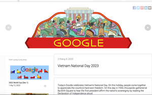 Google thay logo có hình ảnh Lăng Bác Hồ để chúc mừng Quốc khánh Việt Nam