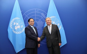 Thủ tướng Phạm Minh Chính gặp Tổng thư ký Liên Hợp Quốc 