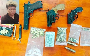 Mua vũ khí quân dụng về rao bán kiếm lời, một thanh niên ở Quảng Ngãi bị bắt khẩn cấp