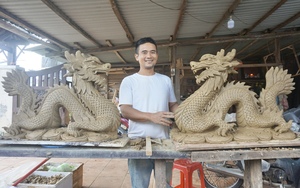 Về làng gốm hơn 500 tuổi ở Quảng Nam xem nghệ nhân nhào nặn linh vật Tết 2024