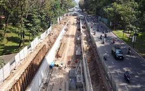 Huy động tối đa máy móc, thiết bị thi công dự án đường nối Trần Quốc Hoàn - Cộng Hòa