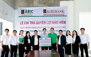 ABIC chi trả bồi thường hơn 11 tỷ đồng bảo hiểm cháy nổ cho một công ty ở Quảng Ngãi