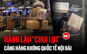 Clip cận cảnh hàng lậu "chui lọt" qua Cảng Hàng không Quốc tế Nội Bài - Ảnh 1.