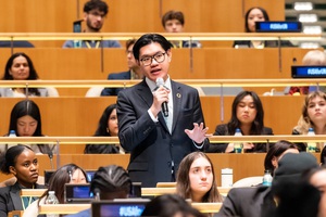 Nam sinh Việt Nam 22 tuổi phát biểu tại Đại hội đồng Liên hợp quốc 