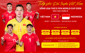 Vé xem Việt Nam đấu Indonesia tại sân Mỹ Đình giá bao nhiêu?