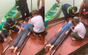 Cảnh sát phối hợp với dân thuyền chài cứu sống thanh niên nhảy cầu Vĩnh Tuy, Hà Nội