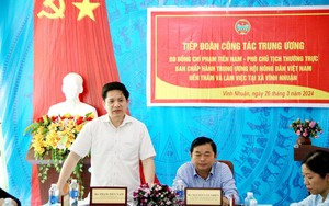 Phó Chủ tịch T.Ư Hội Nông dân Việt Nam Phạm Tiến Nam kiểm tra hoạt động Quỹ Hỗ trợ nông dân tại An Giang