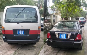 Hà Tĩnh: Tạm giữ 2 xe ô tô cùng gắn biển xanh 38A - 1169